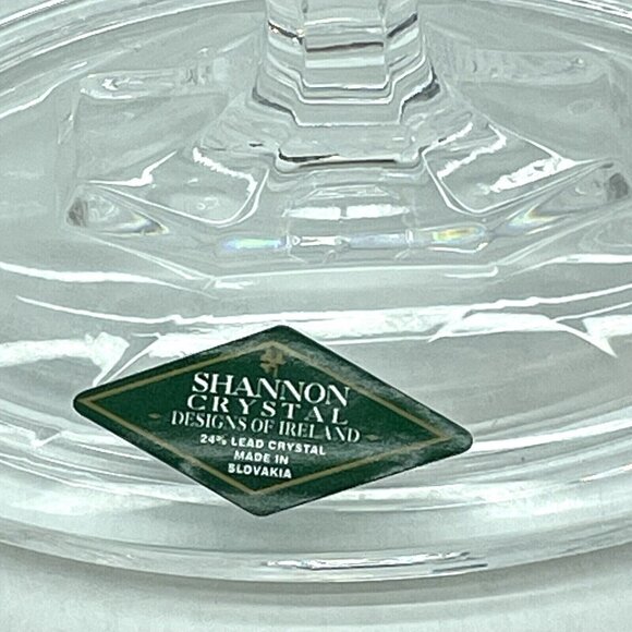 2PC Shannon Crystal OLIMPIA Creamer And Sugar Bowl w/Lid "Designs Of Ireland" - Picture 3 of 15